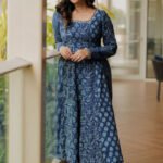 Indigo Patch Panel Anarkali