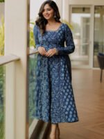 Indigo Patch Panel Anarkali