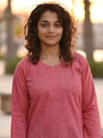 Pretty pink rozana Chikankari kurta Dobby-Cotton