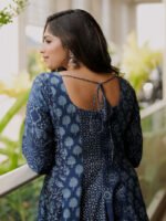 Indigo Patch Panel Anarkali - Image 3
