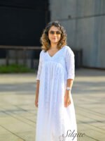 White hackoba 3/4 sleeves - Image 2