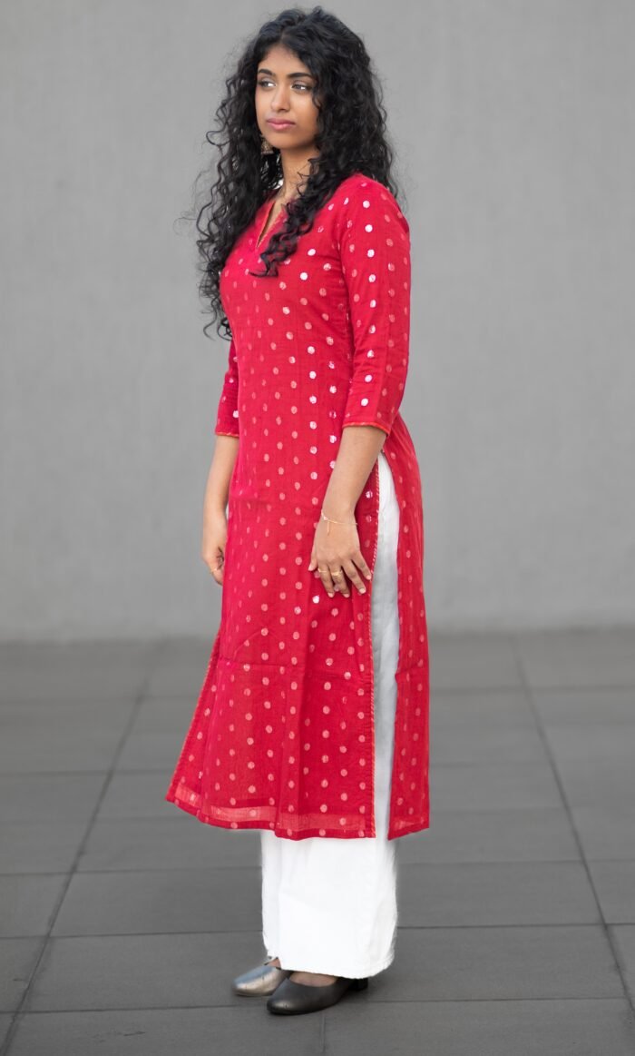 Red Butta Kurta - Image 3