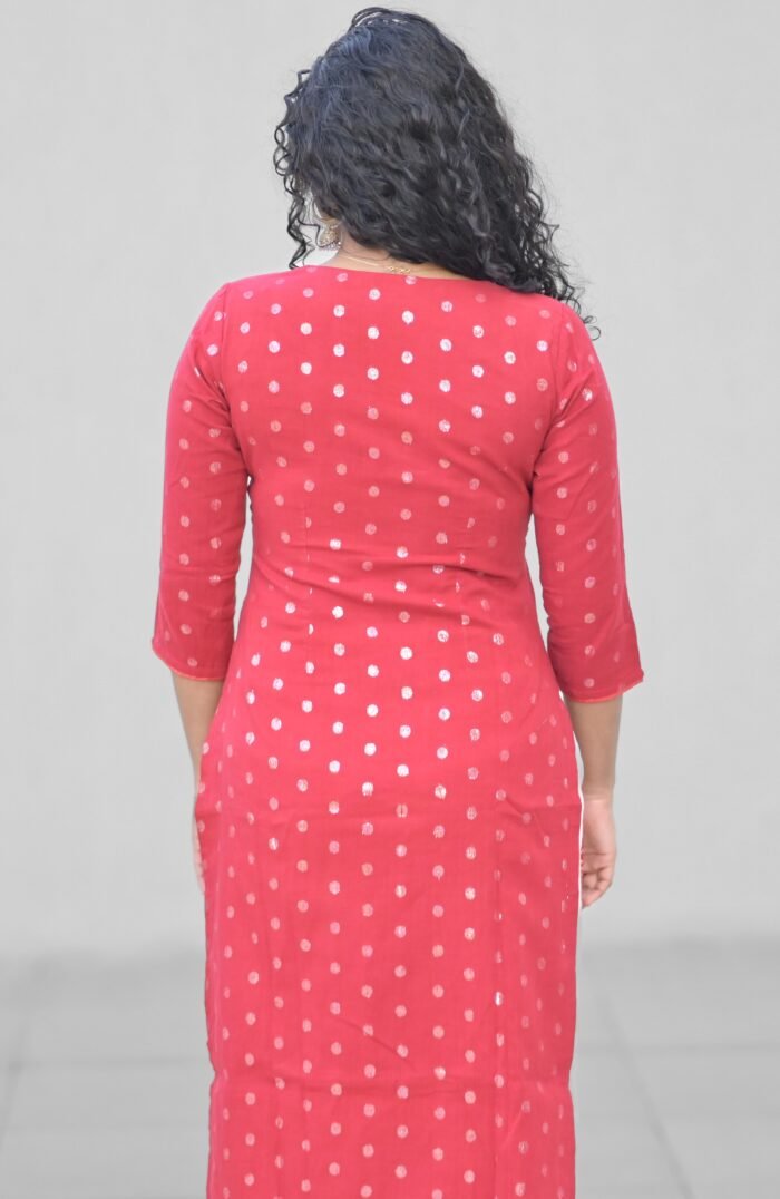 Red Butta Kurta - Image 5