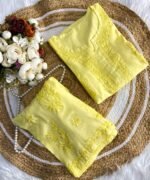 Handcrafted Chikankari Mul Chanderi Suit Set - Image 2