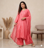 Handcrafted Chikankari Mul Chanderi Suit Set