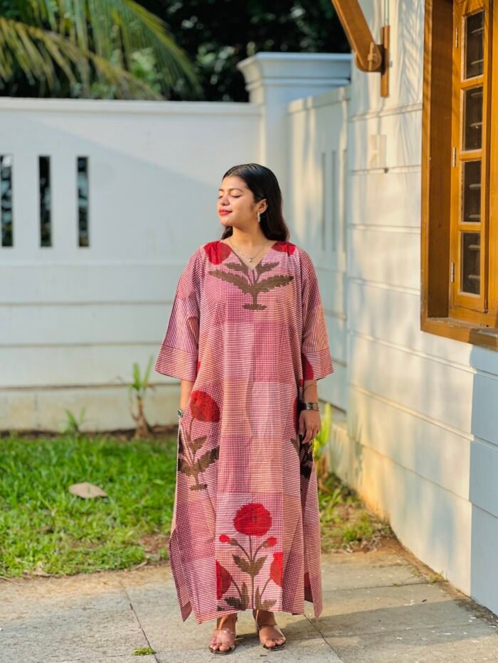 Free Size Cotton Kaftan Dress - Image 3