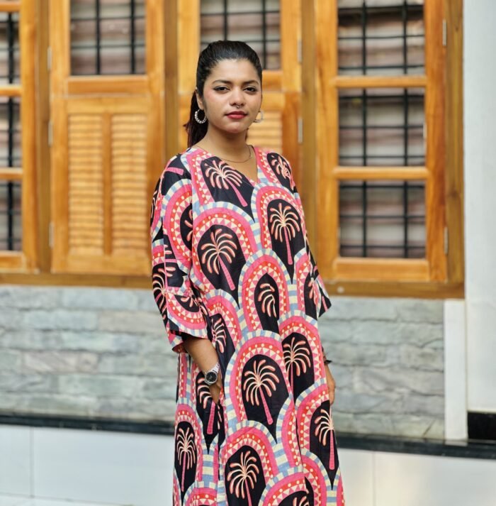 Free Size Cotton Kaftan Dress - Image 3