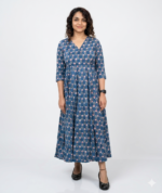 Midnight Bloom Cotton Dress