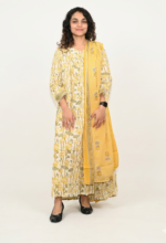 Sunshine Blossom Cotton Kurta with Dupatta
