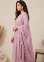 Handcrafted Chikankari Mul Chanderi Suit Set