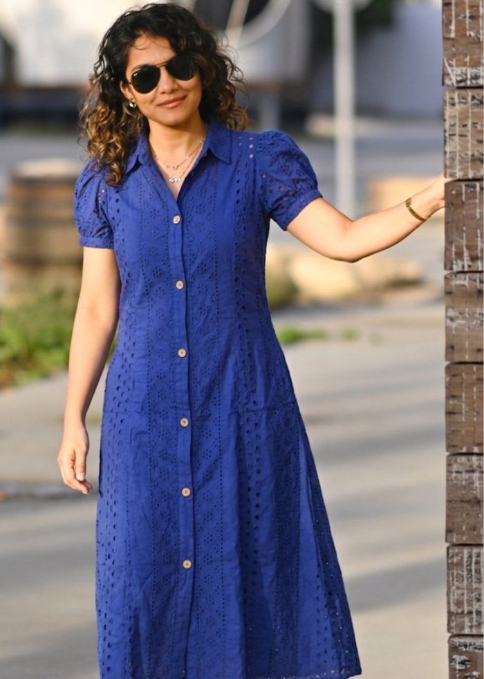 Hackoba shirt collar - Blue - Image 2