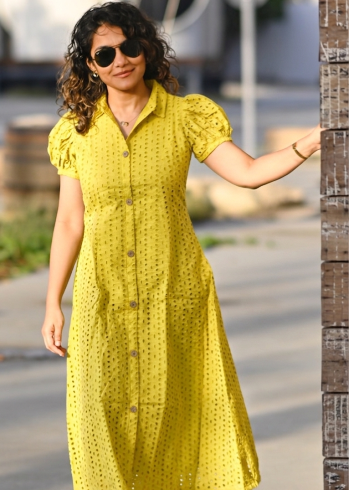 Hackoba shirt collar - Yellow - Image 3