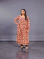 Coral Bloom Jaipur Cotton Kurti