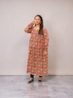 Coral Bloom Jaipur Cotton Kurti - Image 3