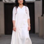 Floral Whisper Mul Chanderi Silk Dress