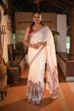 Kerala Kettukazhcha Print Saree - 100 Count Soft Cotton - Image 2
