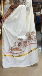 Keraliyam Print Saree - 100 Count Soft Cotton - Image 2